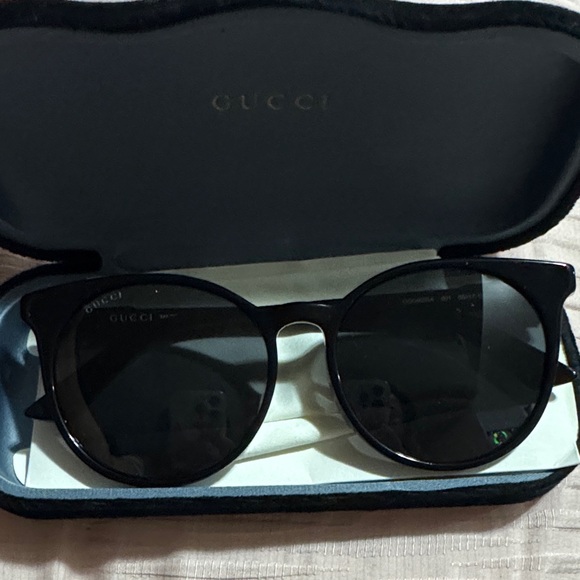 Gucci Accessories - Gucci Black Round-Frame Sunglasses